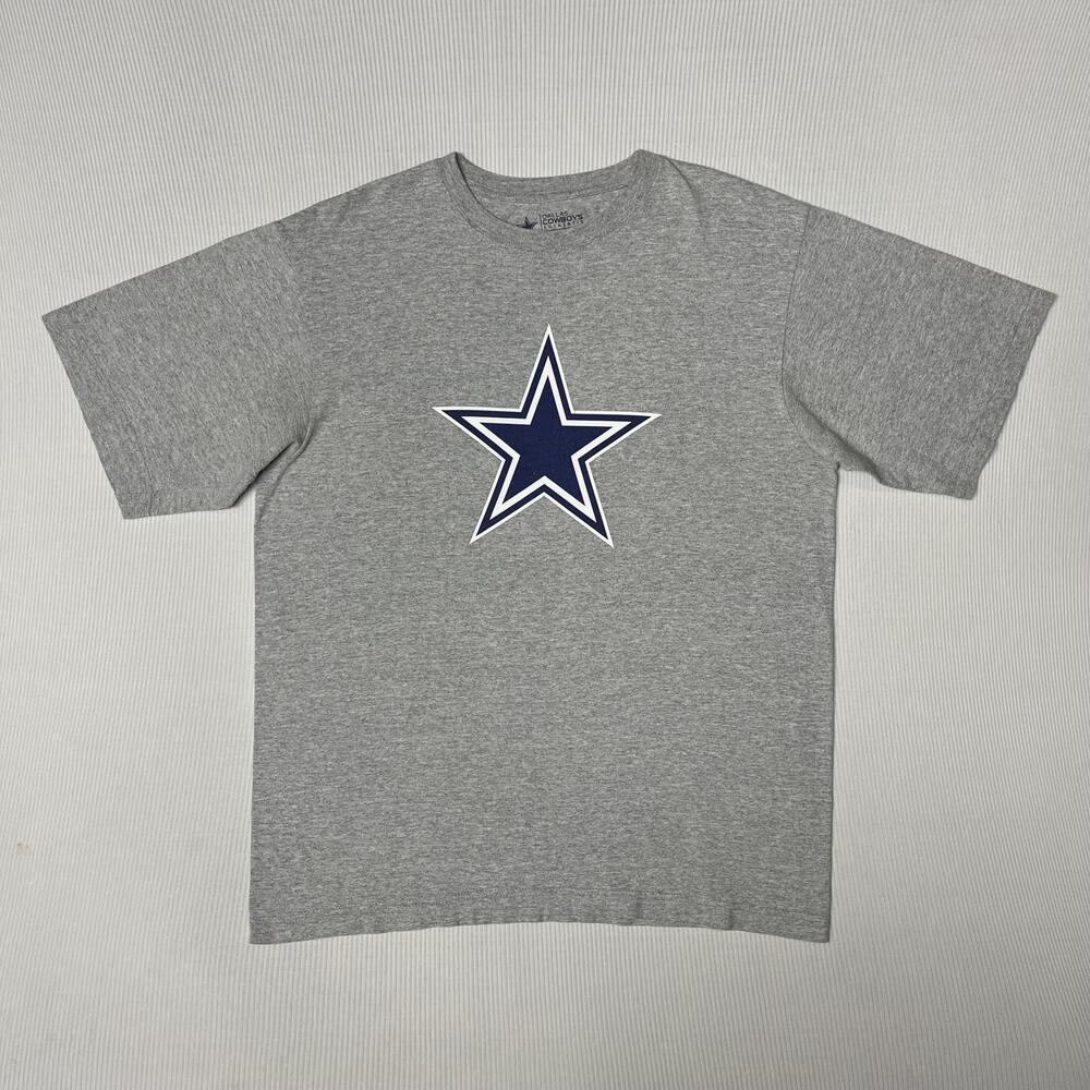 Dallas Cowboys Shirt Mens M Gray NFL Football Star Logo Tee Cowboys Authentic